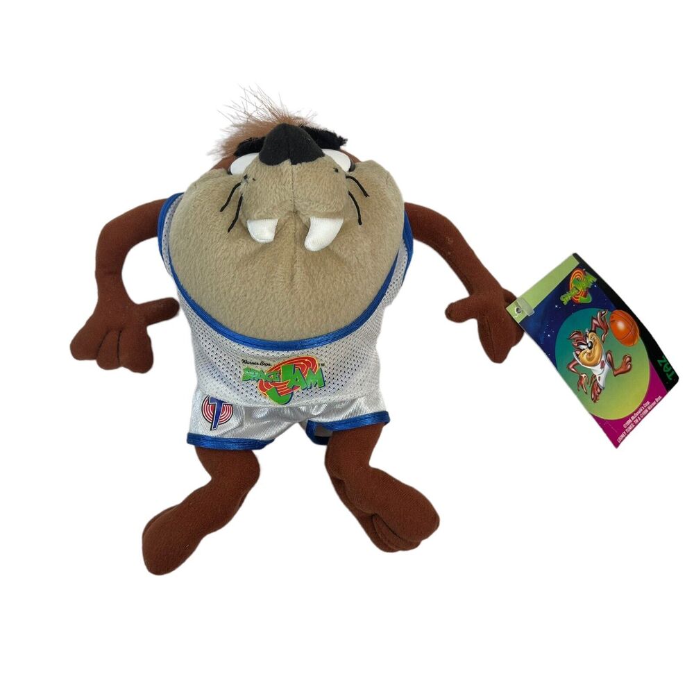 Vintage Space Jam 1996 Taz Plush McDonald's Toy Looney Tunes Tasmanian‎ Devil